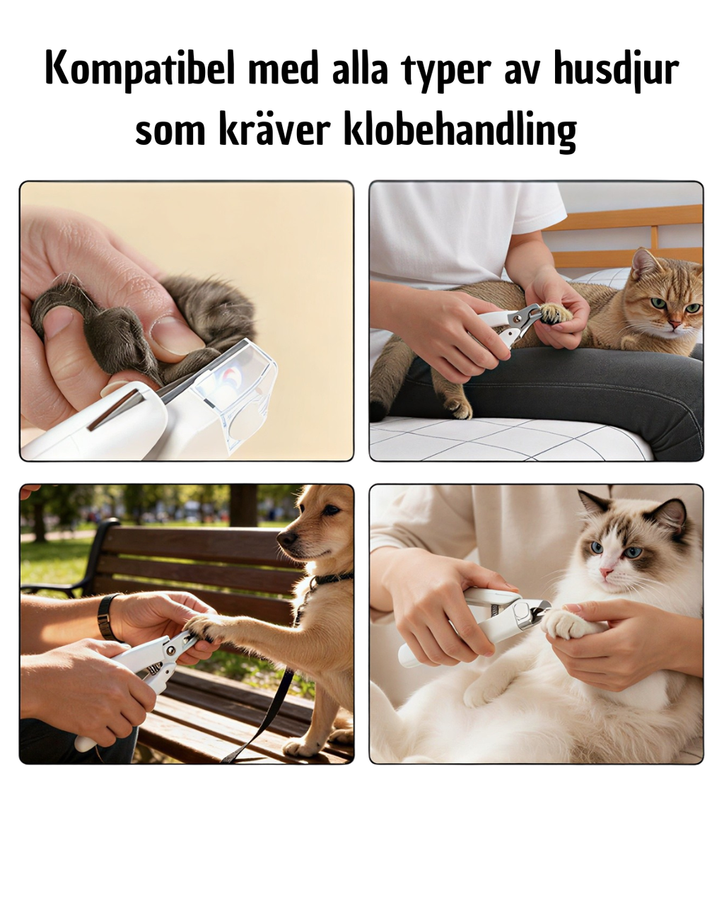 GlowClip™ – LED Klotång För Husdjur