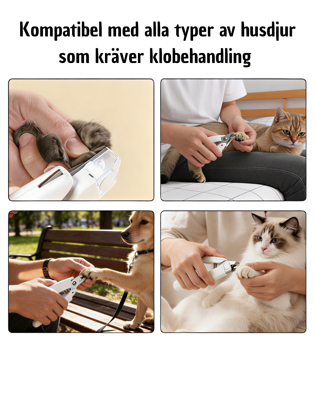 GlowClip™ – LED Klotång För Husdjur