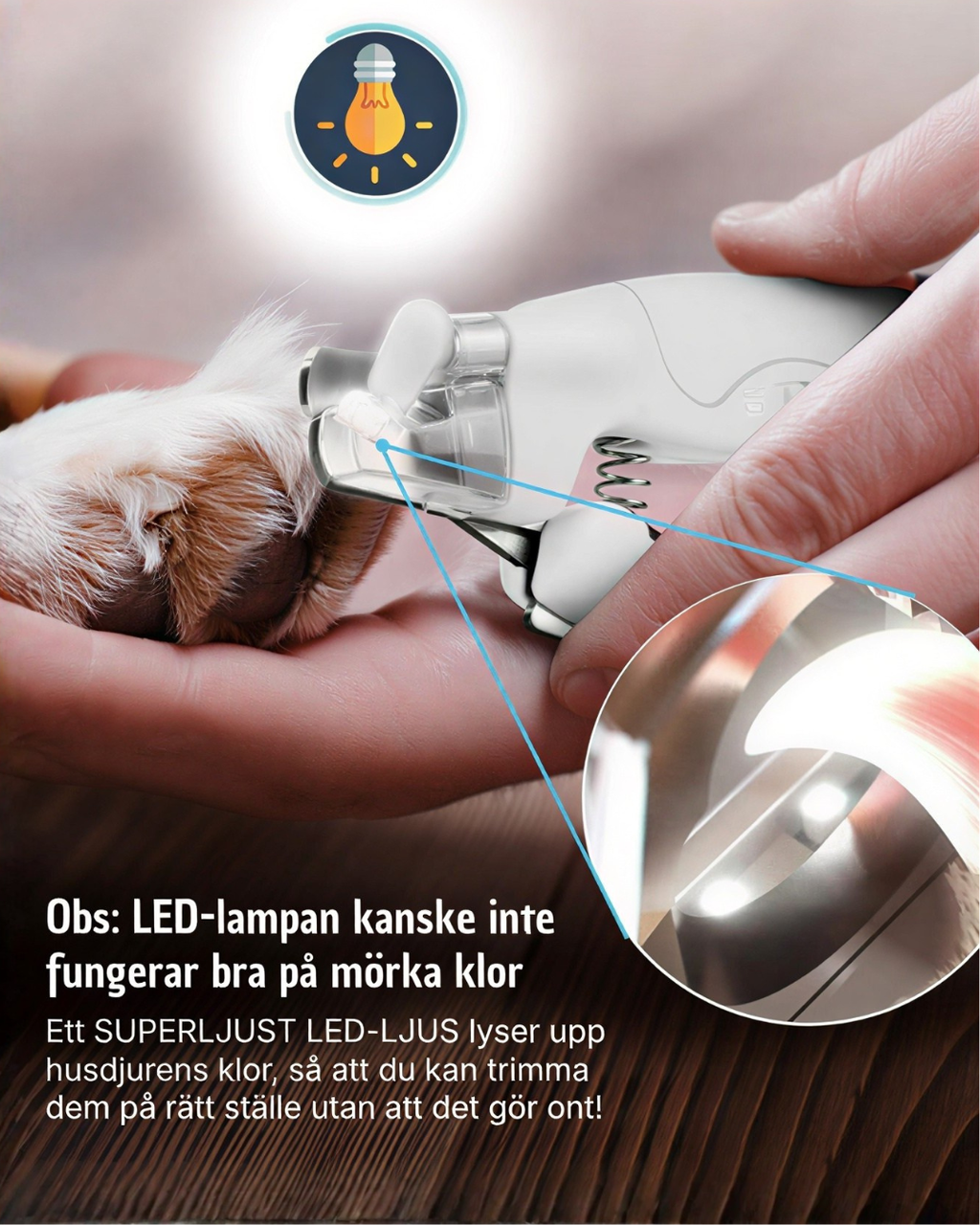 GlowClip™ – LED Klotång För Husdjur